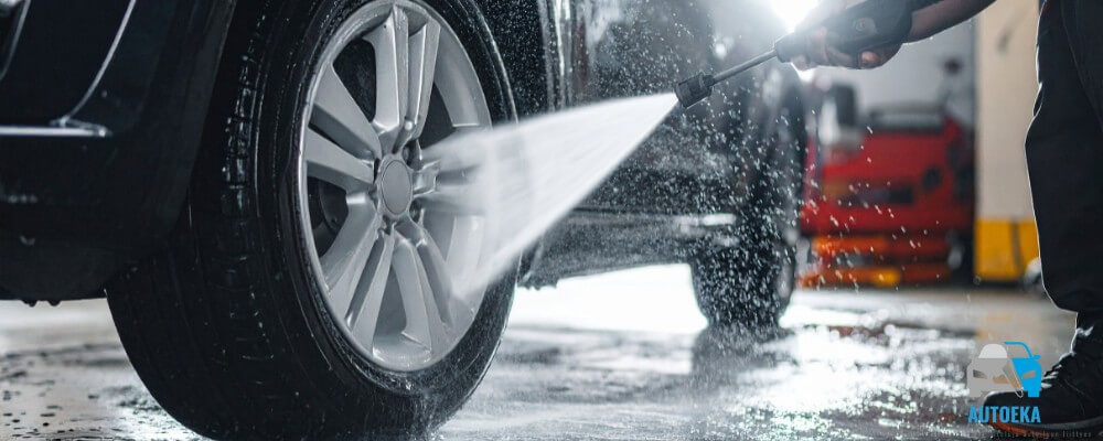 renkaiden pesu painepesurilla